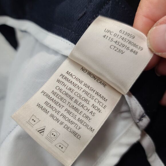 Haggar Mens Shorts Blue Size 38 Polyester Button Zip Close Pockets - Picture 8 of 12